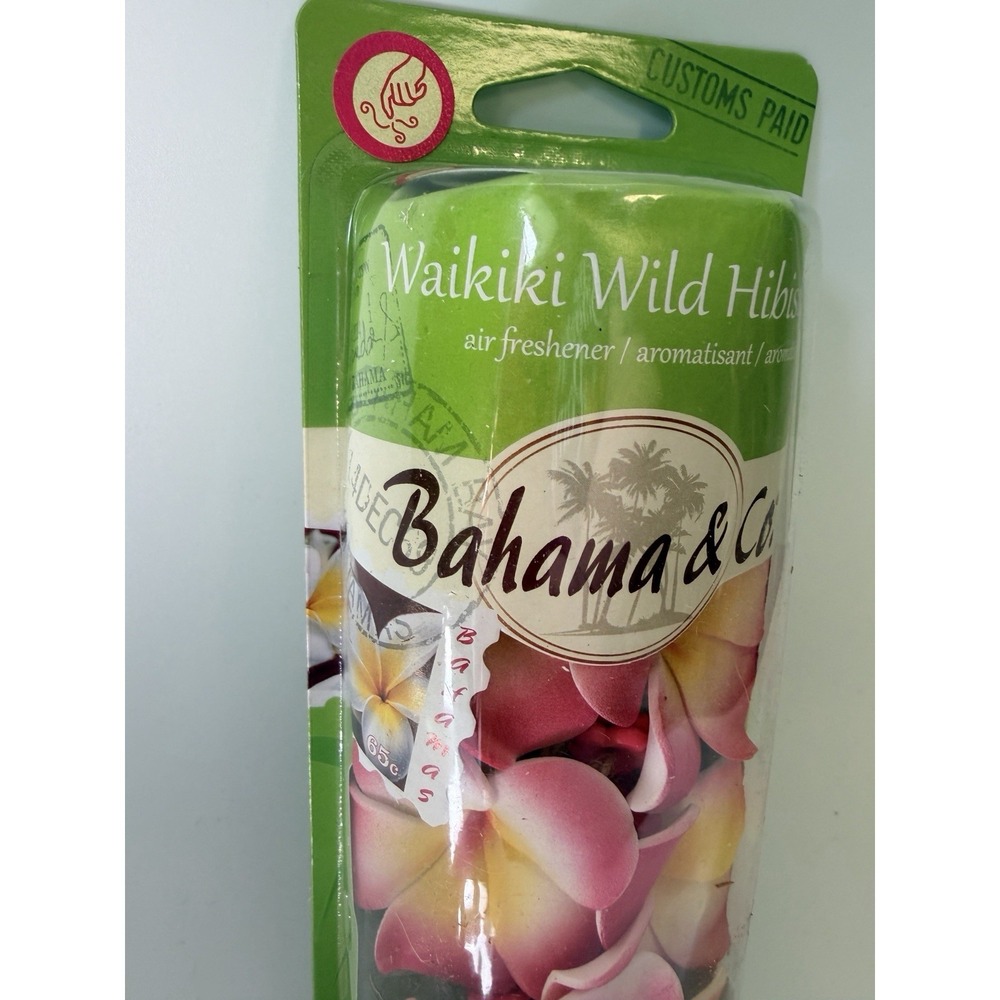 New Bahama & Co Scented Flower Necklace Car Odor Eliminating Air Freshener Pink - Picture 3 of 8